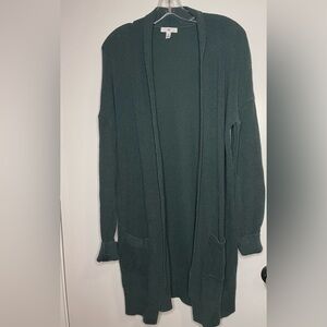 BP l Longline Open Front Cardigan Sweater Dark Green l Size M l Poshmark
